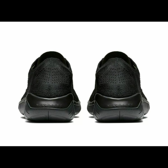 Nike Free RN Flyknit 2018 Black Shoes 942838 002 - Picture 5 of 8